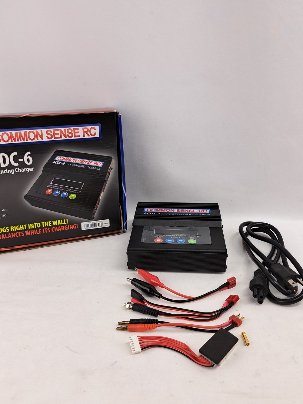 Black DC-6 LiPo Battery Charger